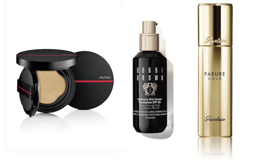 資生堂氣墊、Bobbi Brown冬蟲夏草粉底液、嬌蘭小金塊