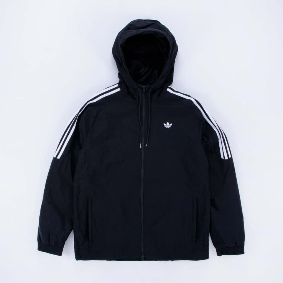 ADIDAS ORIGINALS RADKIN WINDBREAKER 男款 黑色 連帽 風衣外套 DU8143