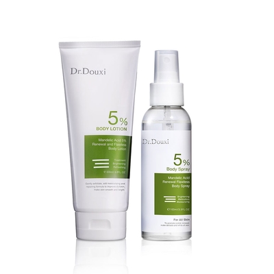 【Dr.Douxi 朵璽】杏仁酸5%煥膚無瑕身體乳 200ml +杏仁酸5%煥膚無瑕身體噴霧水 100ml
