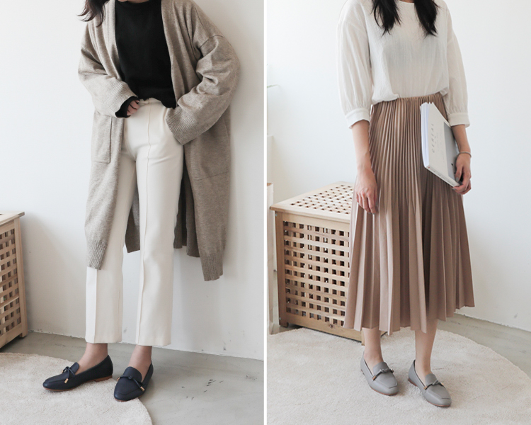 小金綁結樂福鞋 換季穿搭 小編實拍樂福鞋穿搭