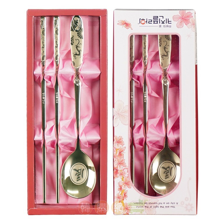 韓國kitchenflower (南陽廚房花)餐具知名品牌 韓國製造進口316不鏽鋼(18-10)等級 以濺射技術形成緻密鋯金膜(俗稱鈦)耐高溫耐磨高硬度 適合祝賀送禮耐用環保好攜帶 品名韓國kitc