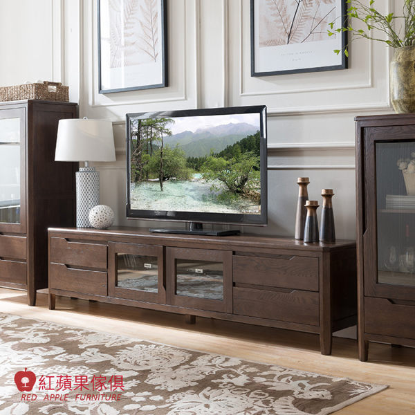 [紅蘋果傢俱]JM004 電視櫃 北歐風電視櫃 日式電視櫃 實木電視櫃 無印風 簡約風