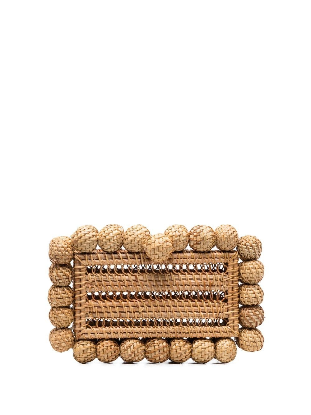Cult Gaia - Eos rattan clutch bag - women - Straw - One Size - Neutrals