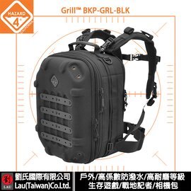 美國 Hazard 4 Grill™ BKP-GRL-BLK 硬殼網格攝影包(黑) 戶外 生存遊戲 戰術背包 戰地記者 硬殼 雙肩 防潑水 耐磨 耐用 相機包