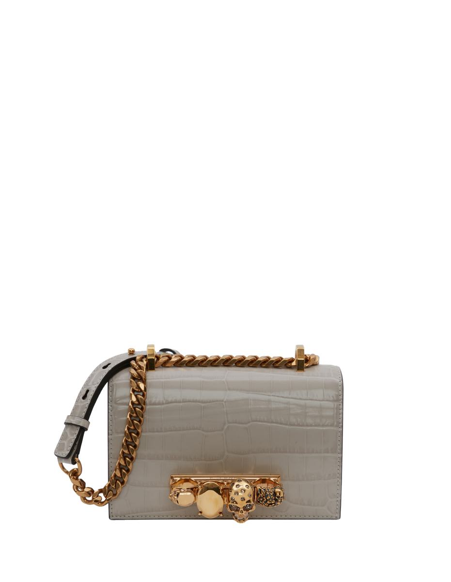 ALEXANDER MCQUEEN Mini Jewelled Satchel Bag in