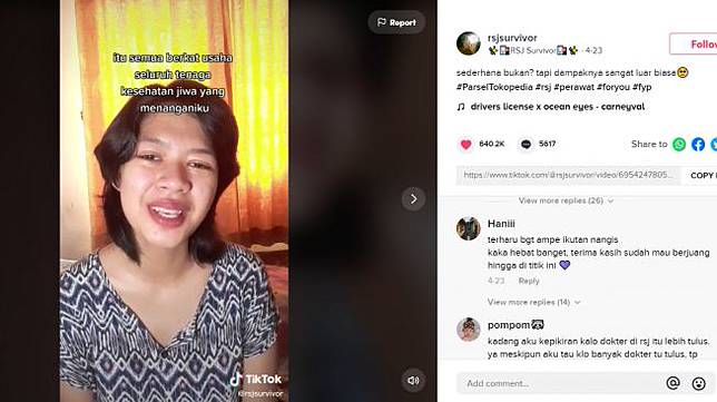 Viral Cara Perawat RSJ Sembuhkan Pasien, Tanyakan Nama Sampai Ingatan Pulih (TikTok/Rsjsurvivor)