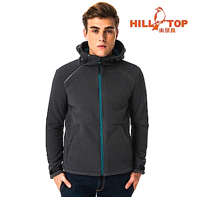 防風、透氣、保暖刷毛連帽樣式設計魔鬼氈可調節式袖口下擺內側可調節拉繩釦