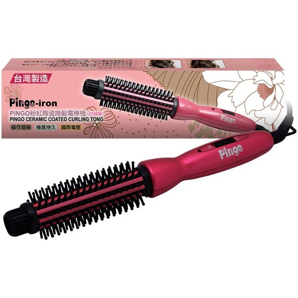 【商品特色】◆防燙型順手好操作的改良型電棒捲髮梳 ◆加熱快速溫度穩定均勻 ◆具備設計師所需快速回溫系統 ◆機身採用耐熱塑料製作，人體工學握把 ◆商品檢驗標識經濟部標準檢驗局合格標章：R36432產品說