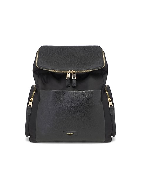 Alyssa Leather Diaper Bag Backpack