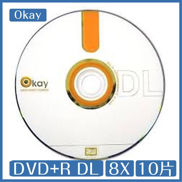 Okay DVD+R DL 8X 8.5G 10片 光碟 DVD
