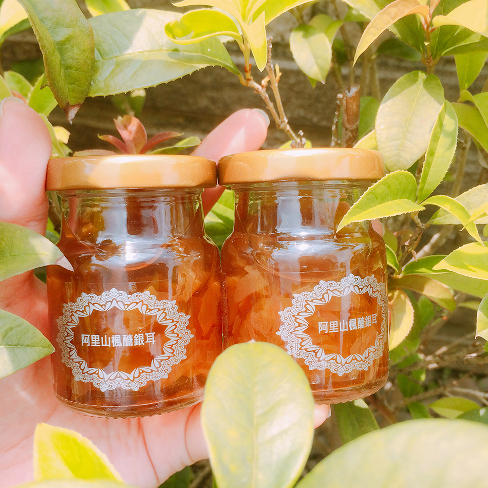 台灣精華食品,阿里山楓醣銀耳,年節禮盒,台灣鄉寶,尾牙送禮,春酒禮盒,回娘家伴手禮,拜拜素食,拜拜貢品,有機銀耳,有機雪耳,養生甜點,飯後甜點