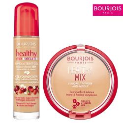 妙巴黎BOURJOIS 果然美肌光輕粉底+蜜粉餅(輕透光澤底妝組)