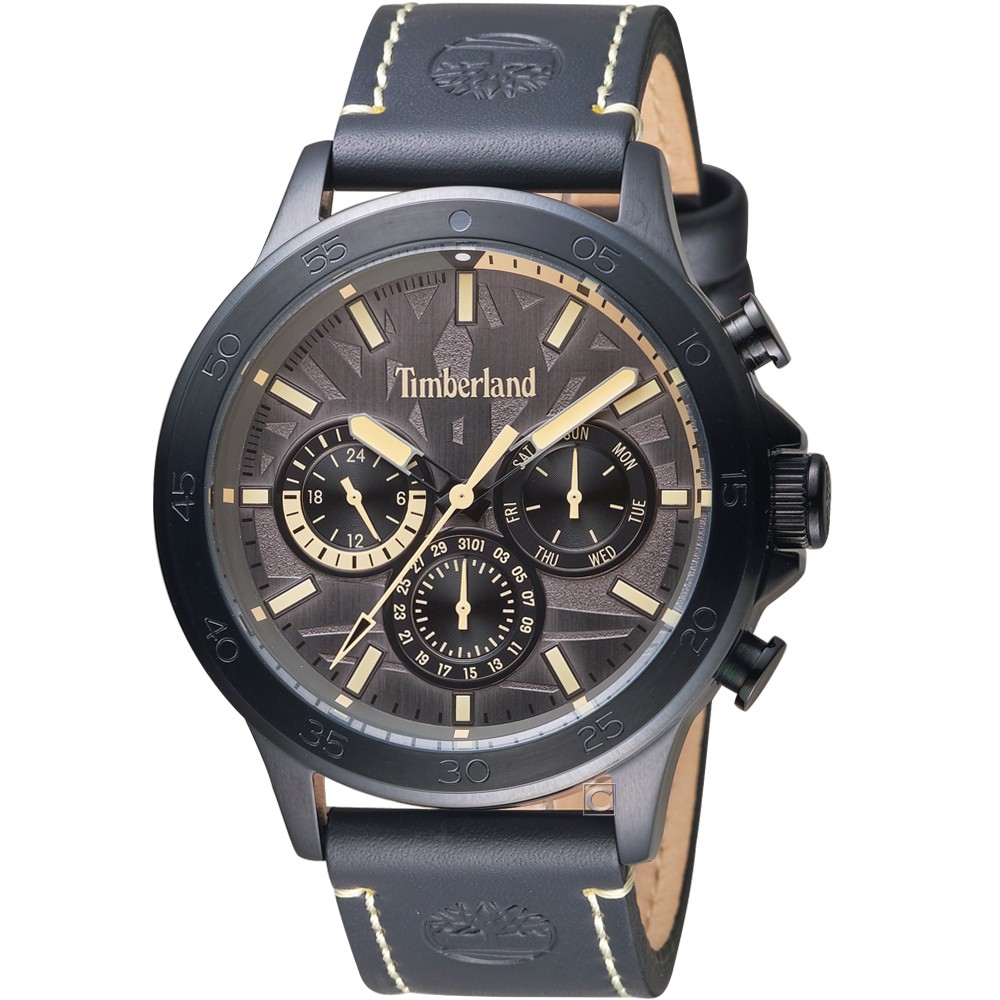 原廠公司貨具24小時顯示具日期、星期顯示不鏽鋼錶殼、皮革錶帶料號:TBL.15706JSB/13 美國知名品牌「Timberland」的成功故事就從第一雙防水皮靴Yellow Boots開始……Tim
