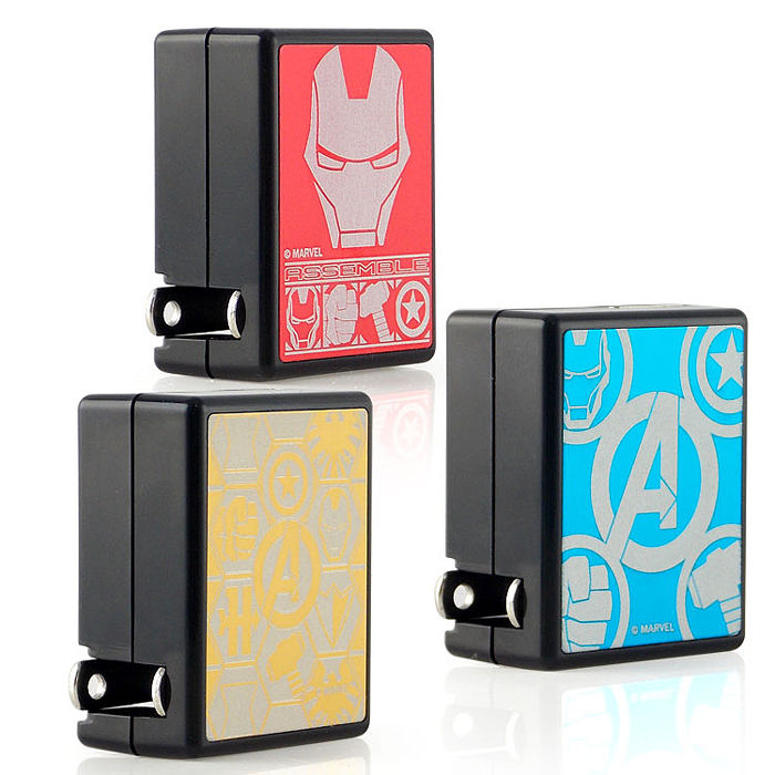 MARVEL 復仇者聯盟1A USB充電轉接插頭大集合