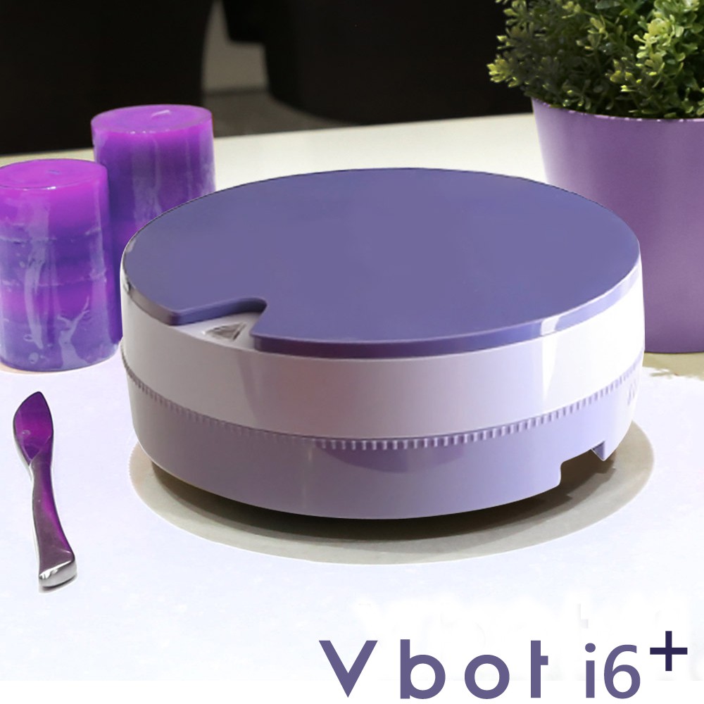 【贈擦地組】Vbot 二代 i6+ 掃地機器人 掃地機 蛋糕機 加強版（極浄濾網型）(藍莓)