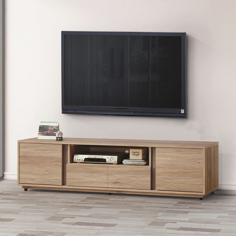【YA408-3】 莫蘭迪6尺電視櫃 W181.6×D40×H47cm $5,070【商品材質】＊緩衝油壓鉸鏈＊面板.側板.正面.隔板皆防蛀木心板＊釘附式美背＊鋼珠滑軌＊專利技術耐磨木紋同調【是否需要