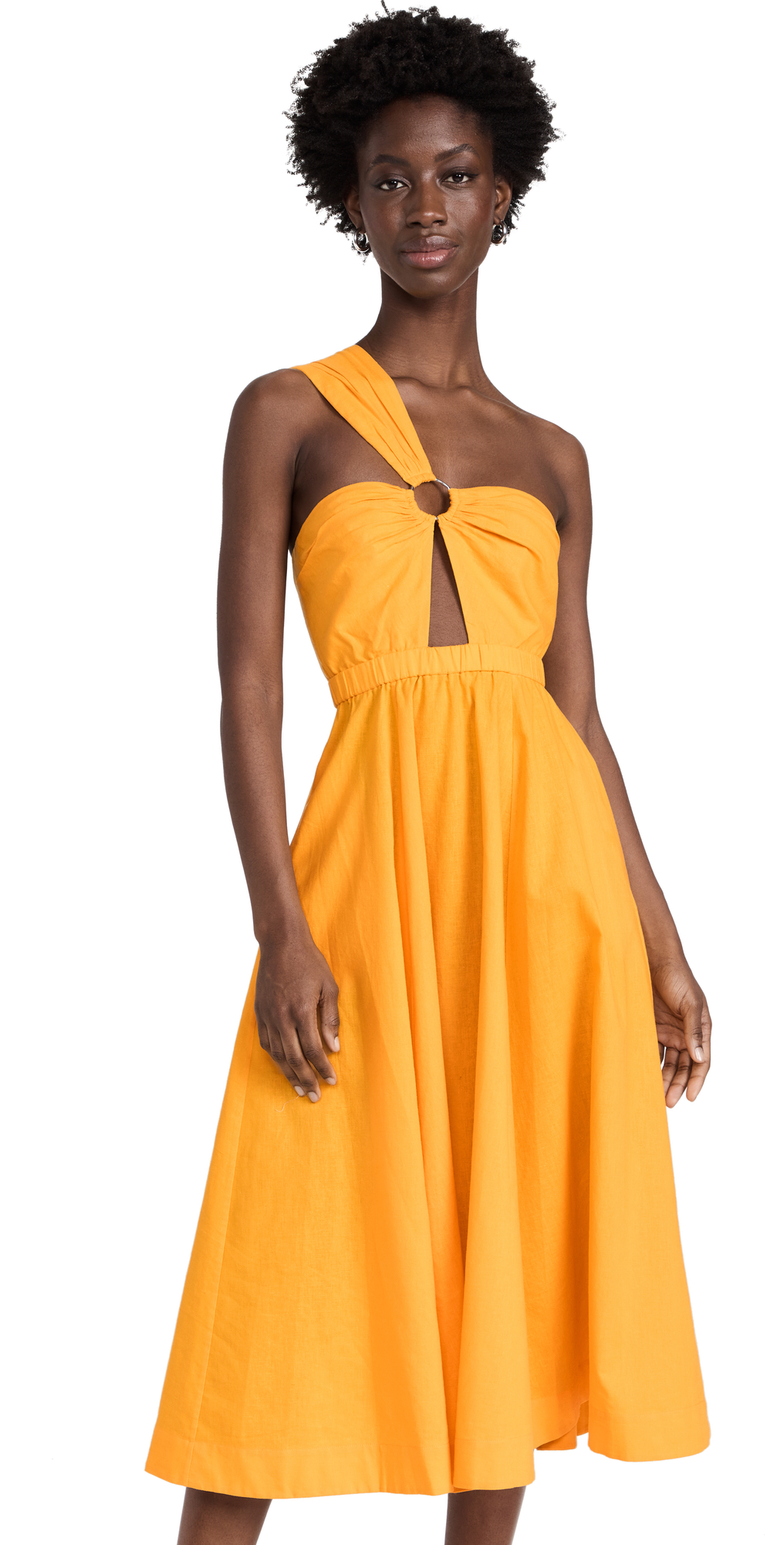 Jason Wu One Shoulder Cutout Dress W/ O-Ring