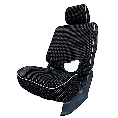 【葵花】量身訂做-汽車椅套-布料-黑珍珠-雙前座