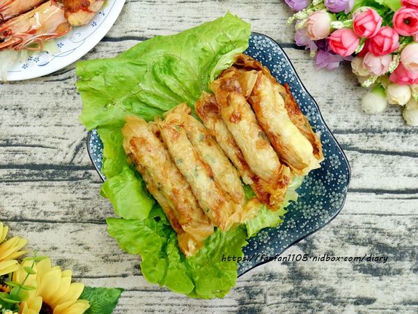 宅配海鮮【鮮綠生活】#起司特級蝦捲 #台南饕客級虱目魚肚 #大草蝦 #海金鑽府城蝦捲 #蝦枝花丸 (20).JPG