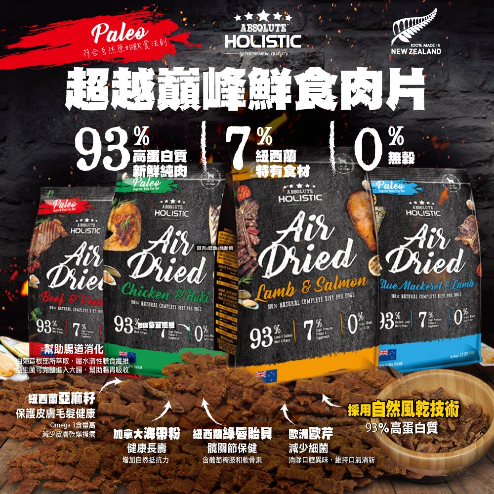 超越巔峰 超越顛峰鮮食肉片 嘗鮮包 Absolute Holistic 無榖飼料 鮮食 鮮食肉片 25g