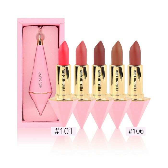 絲絨唇膏 101少女粉 106南瓜色 組合