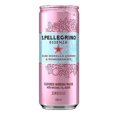 S.Pellegrino聖沛黎洛 零卡香氛氣泡飲-石榴櫻桃(330mlx24入)