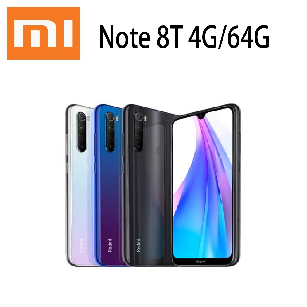 【滿$3000賺10%點數回饋,上限500點】 Xiaomi 紅米 Note 8T 4G/64G 6.3 吋 八核心手機