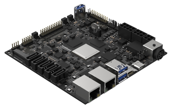 Helios64提供5組SATA端子與1組M.2插槽。