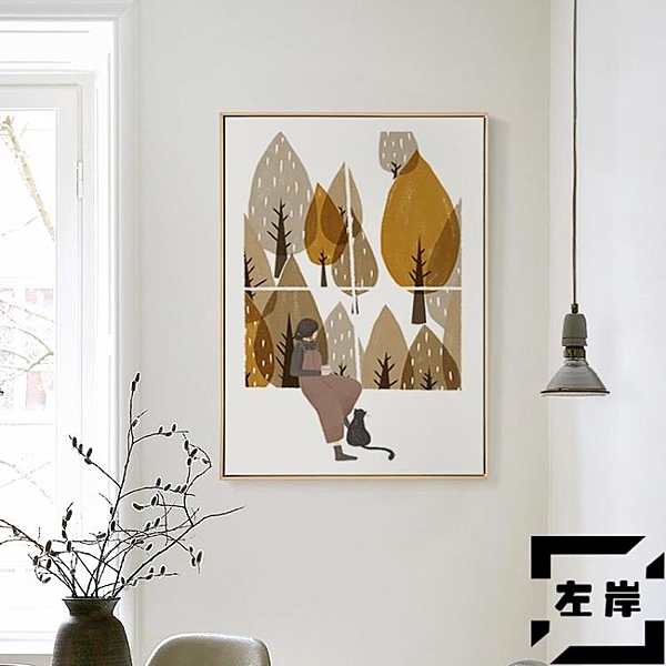 DIY數字油畫小清新裝飾畫四季風景出夏秋冬北歐掛畫小眾畫ins