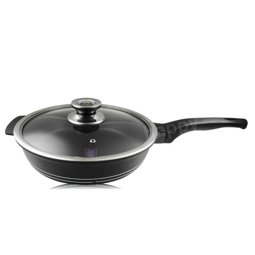 Perfect理想牌黑金鋼深型不沾平底鍋28cm電磁爐可用