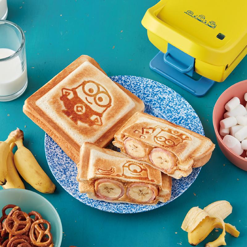 Plaid 厚燒格子三明治機 小小兵限定版 活力黃