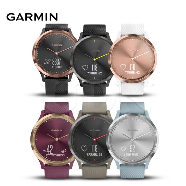 GARMIN vivomove HR 運動款 指針智慧手錶 敲敲系列