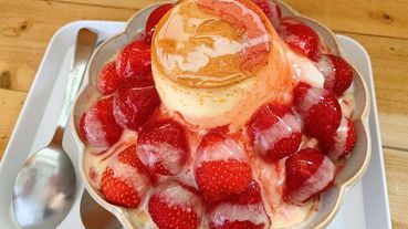 嘉義美食推薦|嘉義冰店 ig超人氣嘉義冰店推薦 打貓冰果室 嘉義浮誇草莓冰 芒果冰