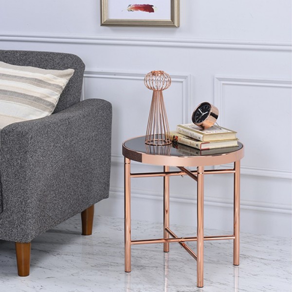 桌,圓桌,邊桌,茶几,玫瑰金,台灣製造,咖啡桌