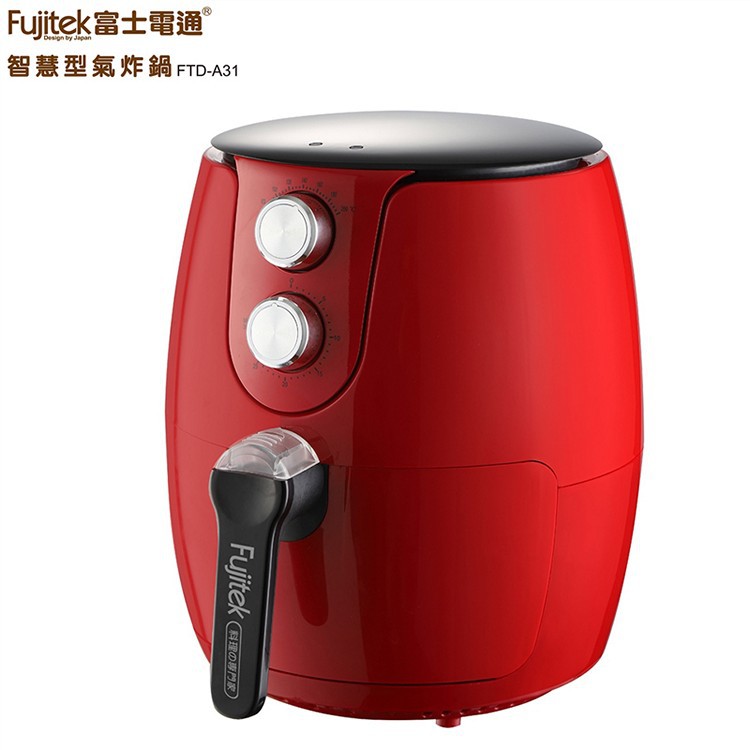 Fujitek富士電通 3.2L智慧型氣炸鍋 FTD-A31-商品特色-◆高速空氣循環原理，使用安全◆散熱出風口，使用安全◆防燙握把，使用安心◆不沾塗層內鍋，清洗方便◆多段溫度可調整，時間輕鬆掌握-商