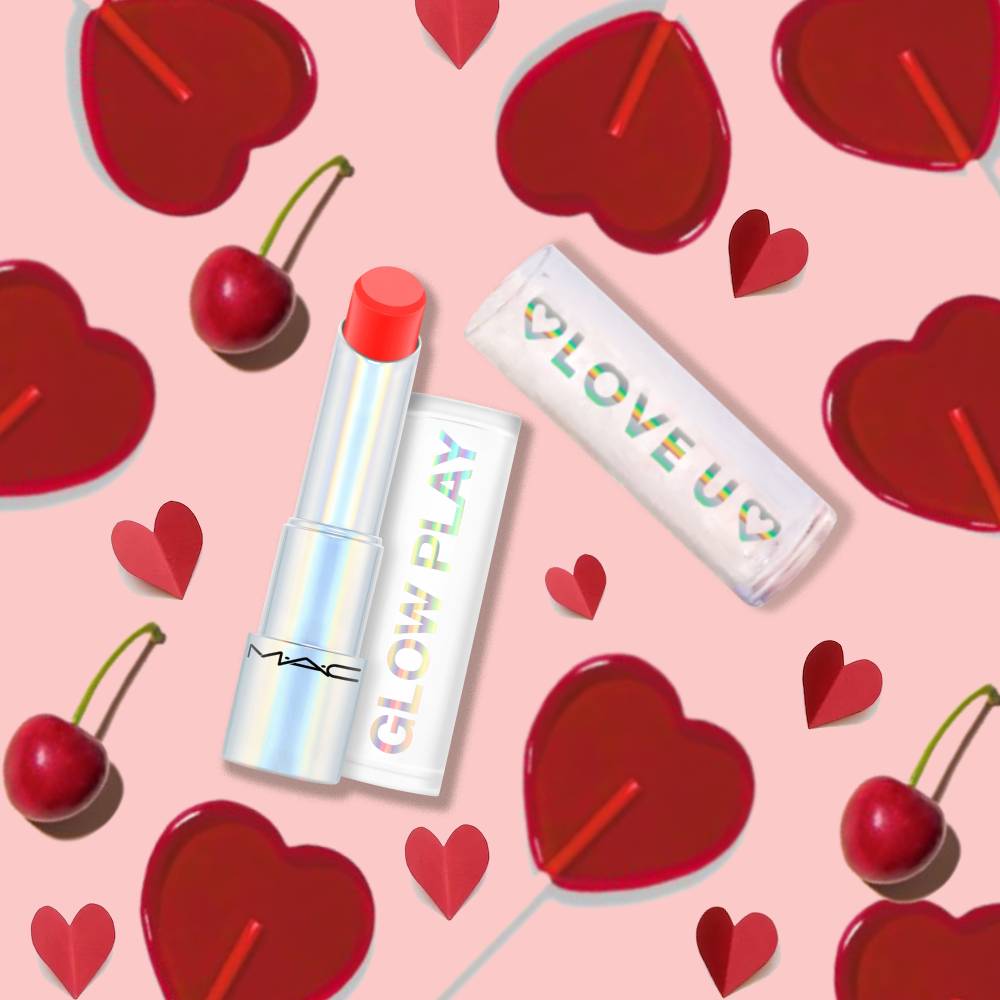 【MAC】LOVE U限量訂製LOVE U果凍潤唇膏組THAT TICKLES 熱賣無花果水潤紅棕色 果凍潤唇膏 生日禮物