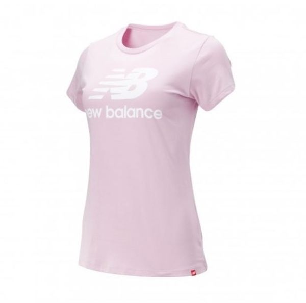 New Balance 女款LOGO粉色短袖上衣-NO.AWT91546OXP