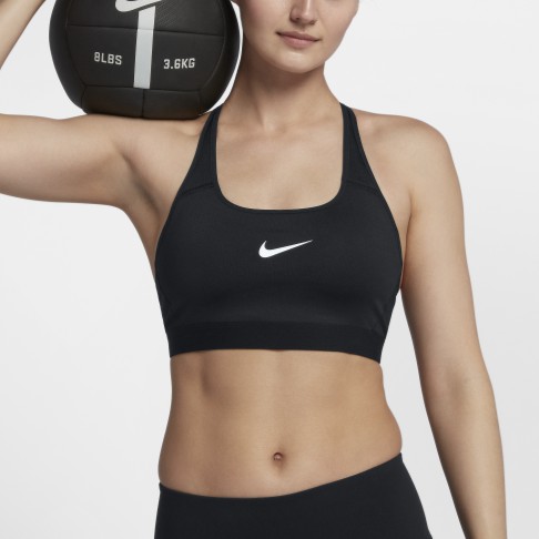 導濕速乾，穿著舒適Nike Classic Strappy 女子中度支撐運動內衣採用導濕速乾物料及加壓設計製成，助你訓練時保持乾爽舒適，同時有效承托。優點1.Dri-FIT 技術有助保持乾爽舒適2.綁