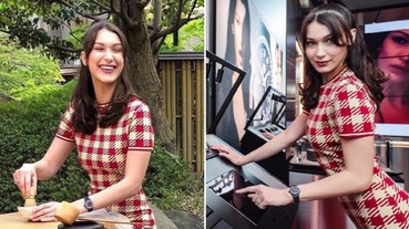 享受日本茶道好開心！超模Bella Hadid「 完美S曲線」向大師Azzedine Alaïa致敬！