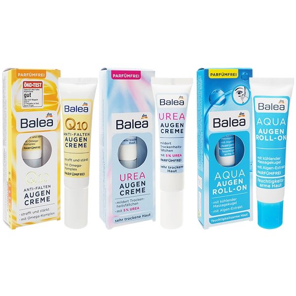 膠原蛋白：可以作為妝前打底基礎保養n尿素補水：平滑眼周細緻肌膚n藍藻精華：滾珠式金屬球，質地清爽滋潤