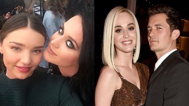 真的能當好朋友，Katy Perry 與男友 Orlando Bloom 歡慶生日，Miranda Kerr 親自到場送上滿滿鮮花