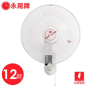 台製銅軸承純銅線大馬達 馬達保險絲設計 強、中、弱三段風速選擇 12吋30cm扇葉