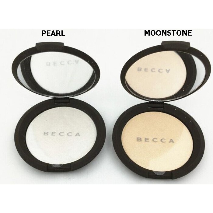 Becca Shimmering Skin PerfectorPressed Becca高光粉餅 規格：7g/8g 產地：美國 色號MOONSTONE規格是8g，PEARL規格是7g 色調選擇豐富 粉