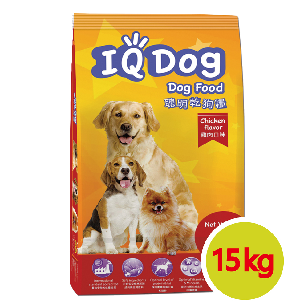 【IQ Dog】聰明乾狗糧 - 雞肉口味成犬配方 15kg