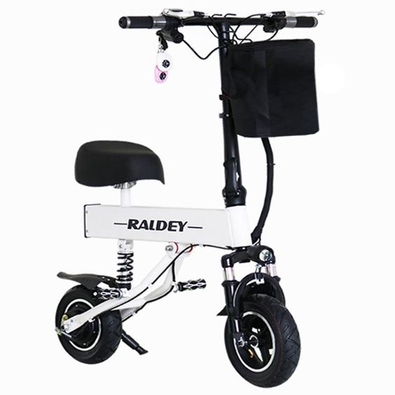 RALDEY鋰電池迷你電動車摺疊電動滑板車兩輪小型代步車成人電瓶車