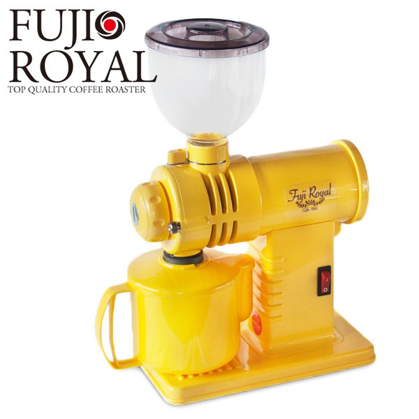 臺灣代理公司貨！保固一年(自取優惠) 日本富士珈機 FUJI ROYAL R-220 黃色 磨豆機 鬼齒刀 特製版 小富士 商品名 小富士 R-220 規格: 165×245×360mm・5kg 粉槽