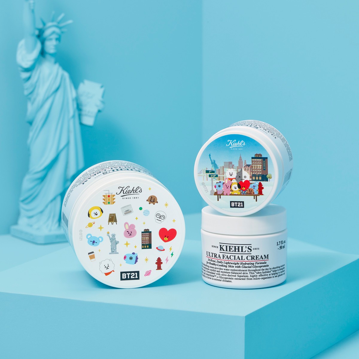 キールズ」とBTSのキャラクター「BT21」がコラボ 人気クリームの限定 