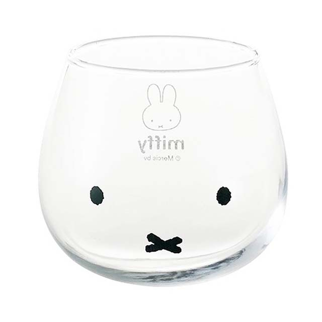 米菲兔 無把玻璃杯 320ml (透明大臉款)