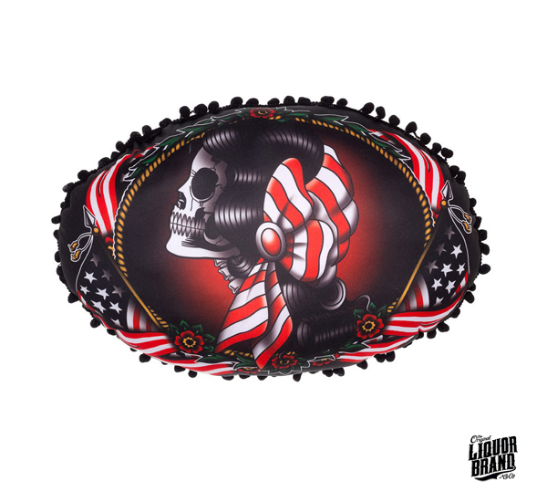 Liquorbrand AMERICAN GYPSY Pillow 美式旗幟吉普賽仕女流蘇抱枕