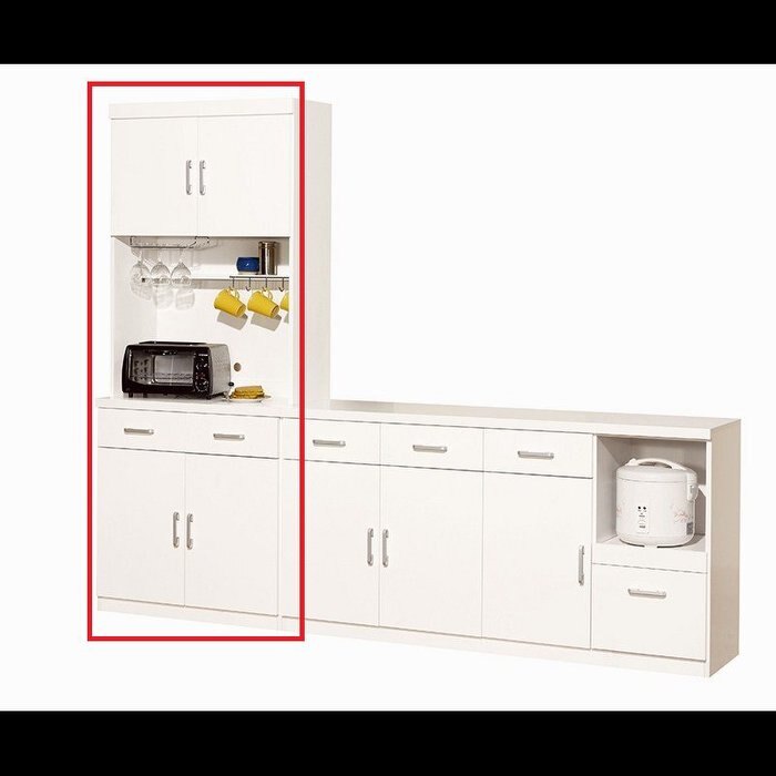 【石川家居】YU-393-7 (A) 白色香奈兒2.7尺收納櫃 (不含其他商品) 台北到高雄滿三千搭配車趟免運